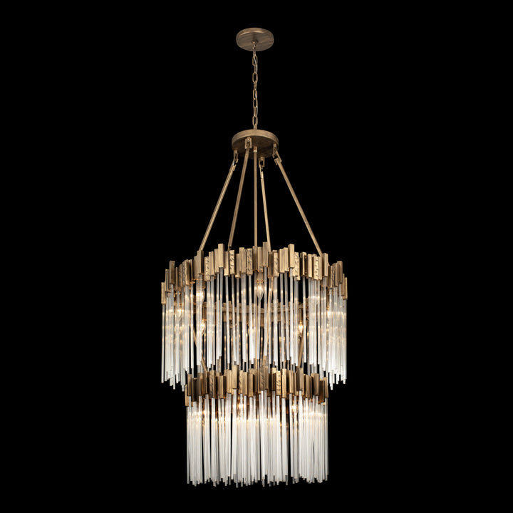Varaluz Matrix 309C14HG Chandelier Light - Havana Gold