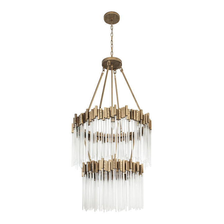 Varaluz Matrix 309C14HG Chandelier Light - Havana Gold