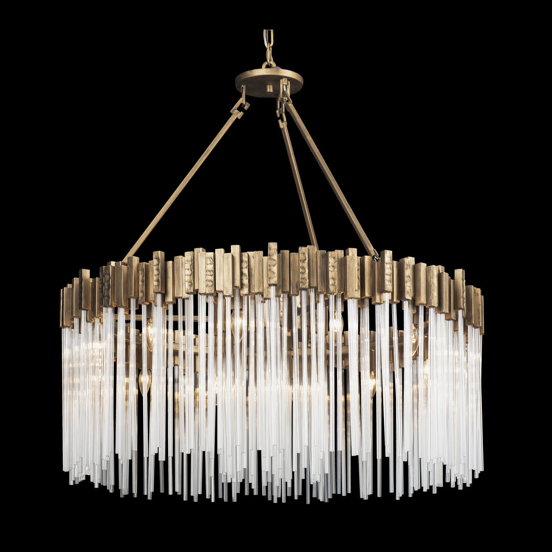 Varaluz Matrix 309P12HG Chandelier Light - Havana Gold