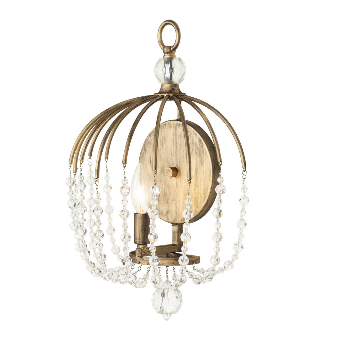 Varaluz Voliere 343W01HG Wall Sconce Light - Havana Gold