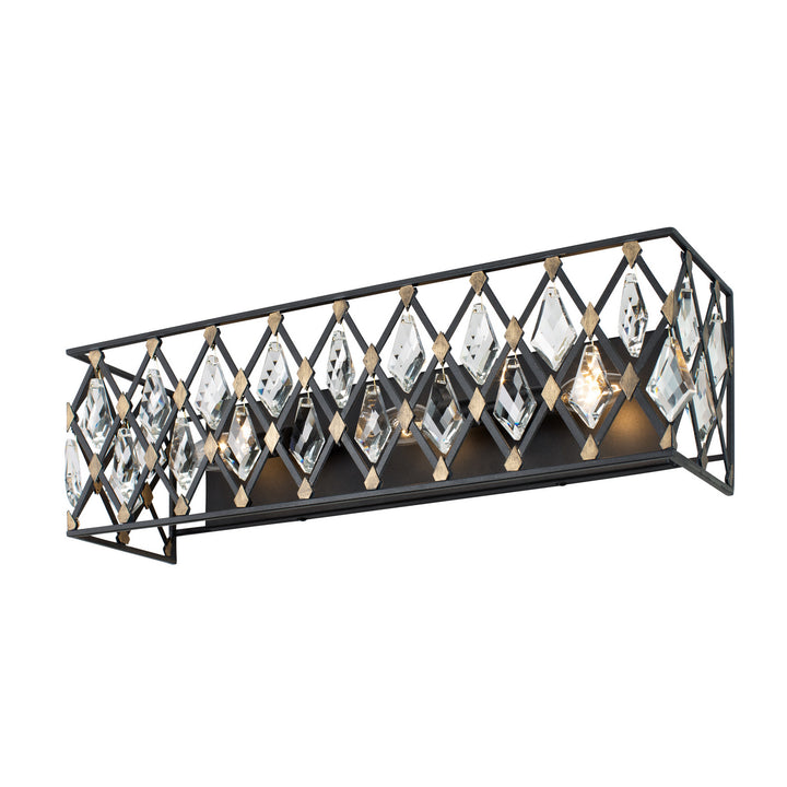 Varaluz Windsor 345B03CBHG Bath Vanity Light 24 in. wide - Carbon/Havana Gold