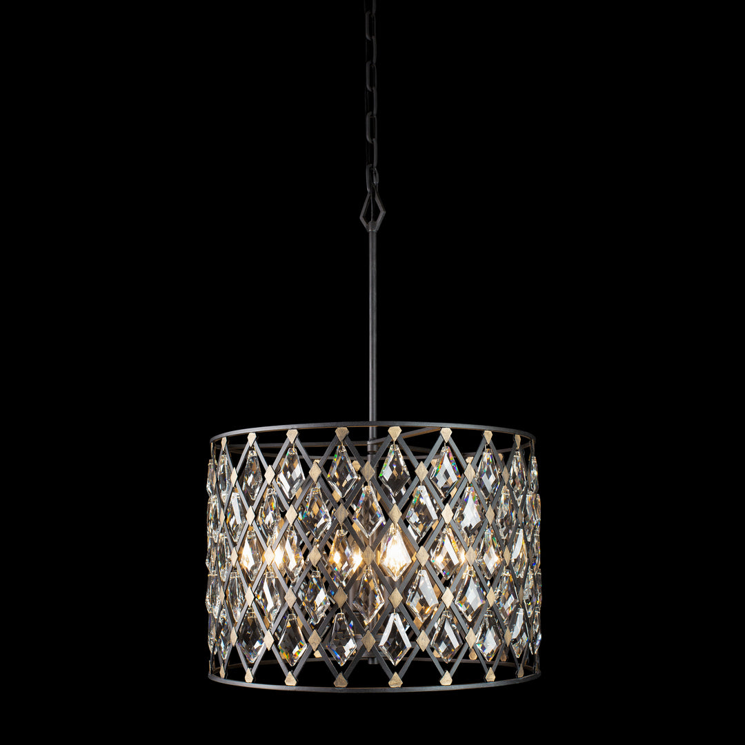 Varaluz Windsor 345P04CBHG Pendant Light - Carbon/Havana Gold