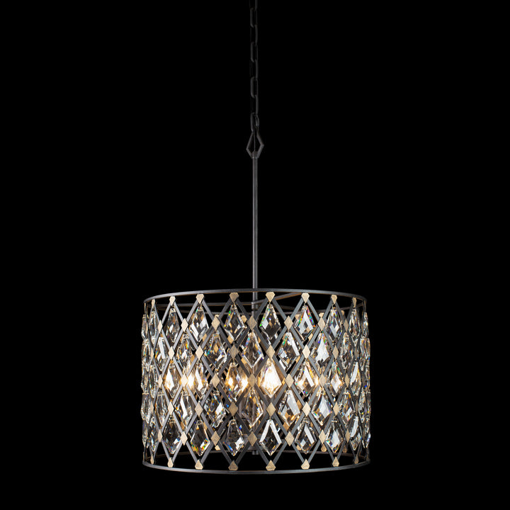 Varaluz Windsor 345P04CBHG Pendant Light - Carbon/Havana Gold