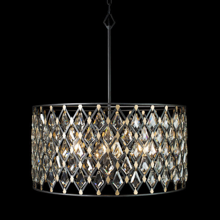 Varaluz Windsor 345P06CBHG Chandelier Light - Carbon/Havana Gold