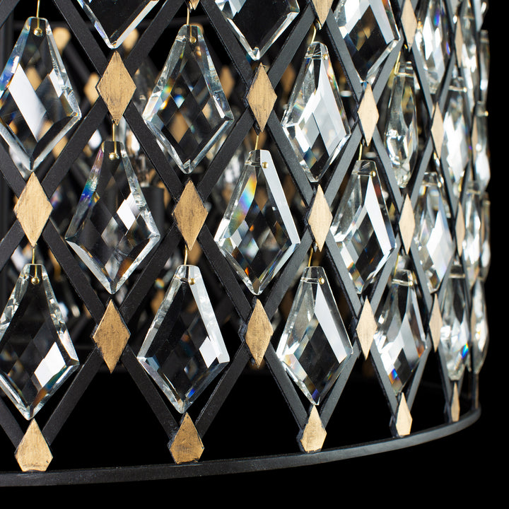 Varaluz Windsor 345P06CBHG Chandelier Light - Carbon/Havana Gold
