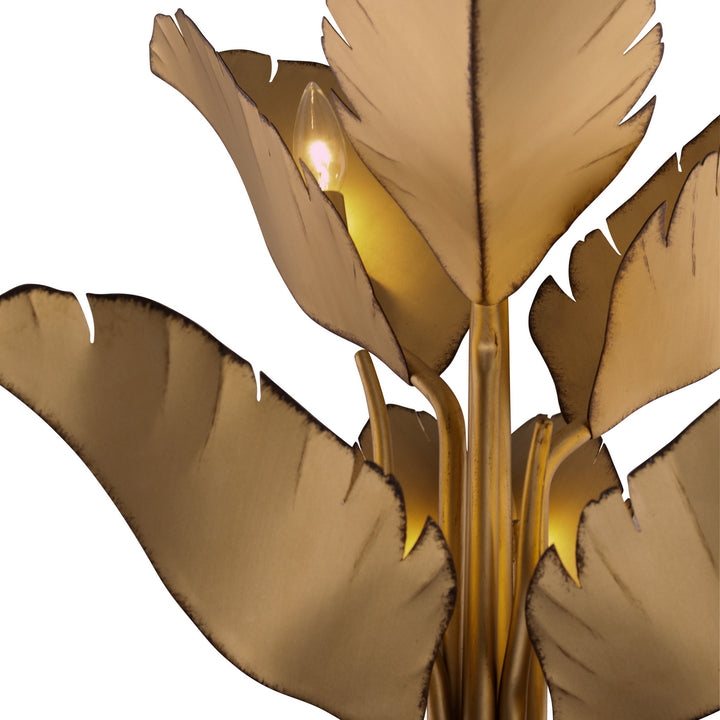 Varaluz Banana Leaf 901C06GO Chandelier Light - Gold