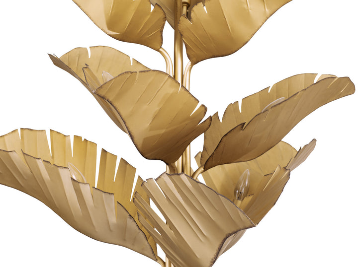 Varaluz Banana Leaf 901C09GO Chandelier Light - Gold