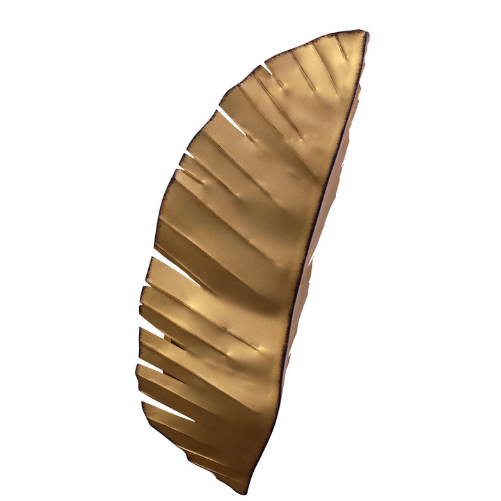 Varaluz Banana Leaf 901K03GO Wall Sconce Light - Gold