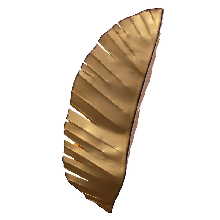 Varaluz Banana Leaf 901K03GO Wall Sconce Light - Gold