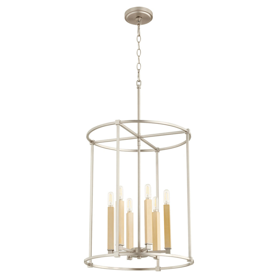 Quorum Olympus 686-6-65 Pendant Light - Satin Nickel
