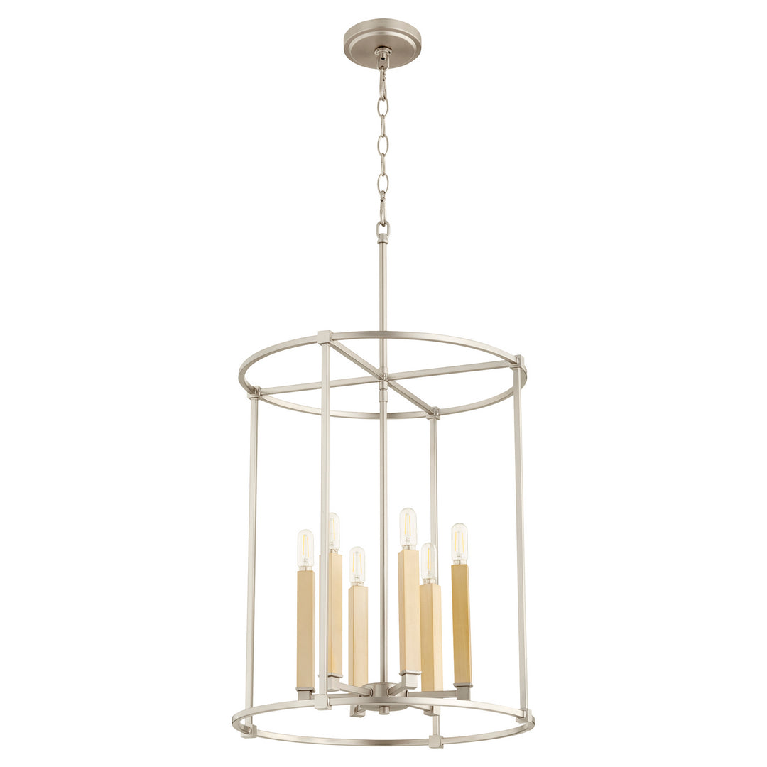 Quorum Olympus 686-6-65 Pendant Light - Satin Nickel