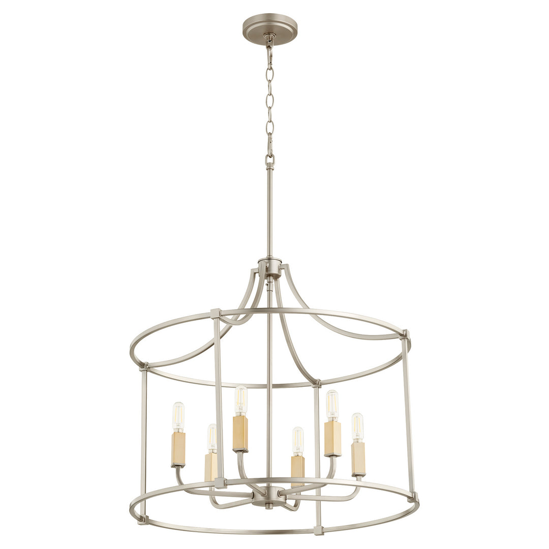 Quorum Olympus 646-6-65 Pendant Light - Satin Nickel