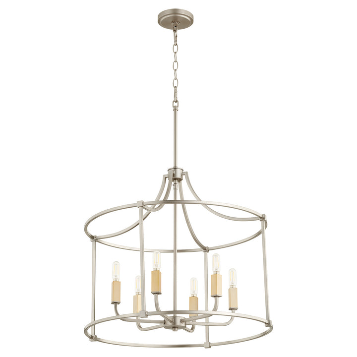 Quorum Olympus 646-6-65 Pendant Light - Satin Nickel