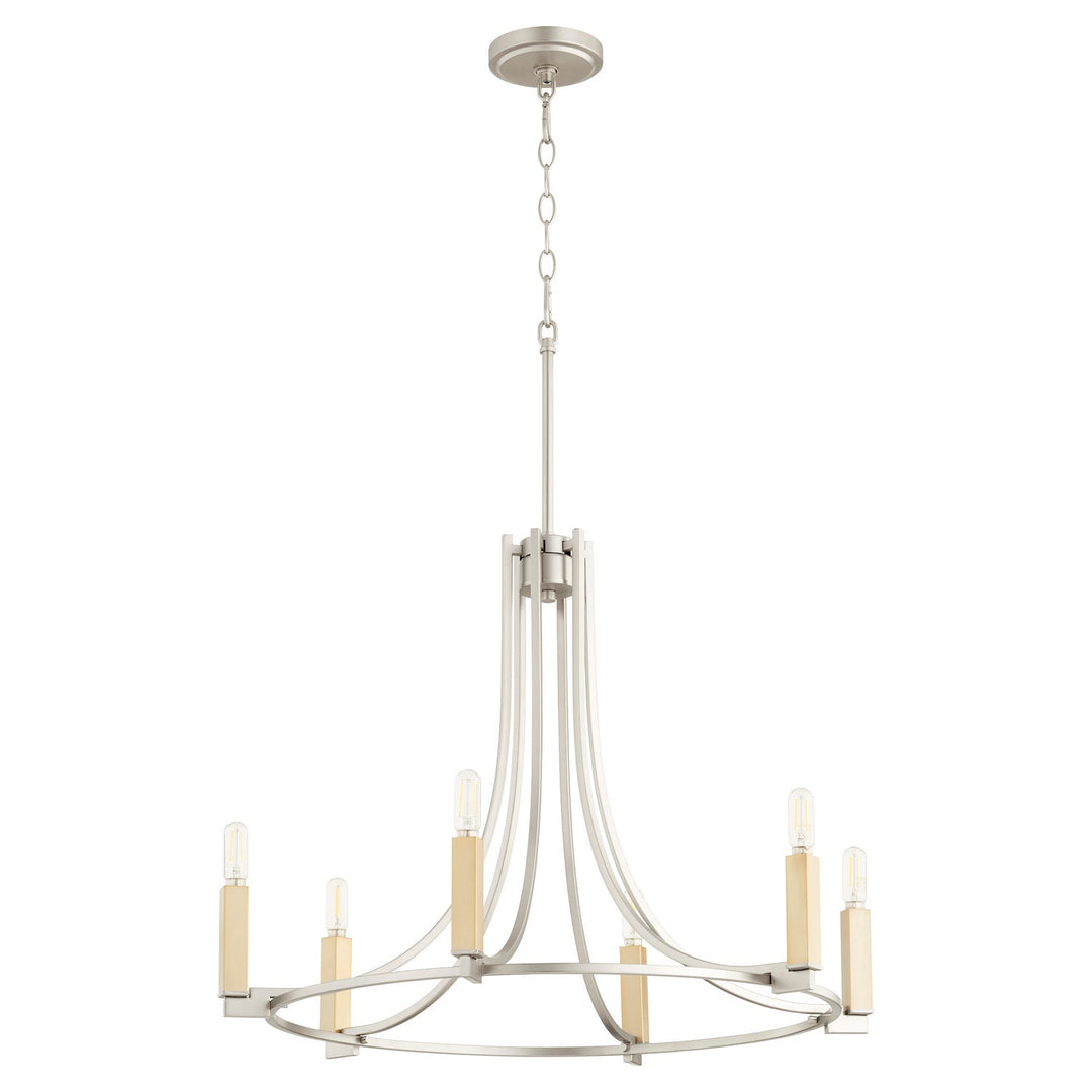 Quorum Olympus 696-6-65 Chandelier Light - Satin Nickel