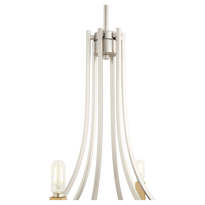 Quorum Olympus 696-6-65 Chandelier Light - Satin Nickel