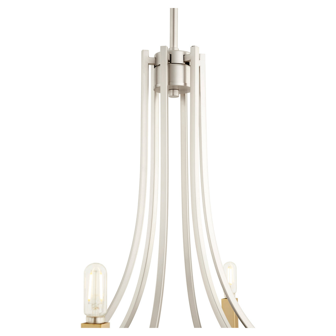Quorum Olympus 696-6-65 Chandelier Light - Satin Nickel
