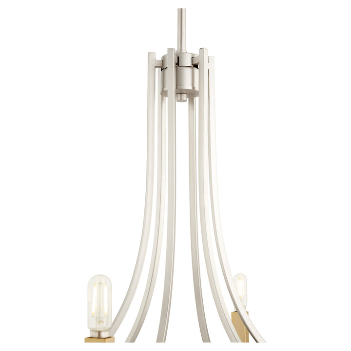 Quorum Olympus 696-6-65 Chandelier Light - Satin Nickel