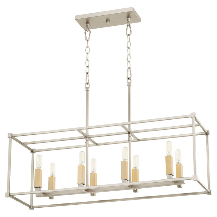 Quorum Olympus 656-8-65 Pendant Light - Satin Nickel