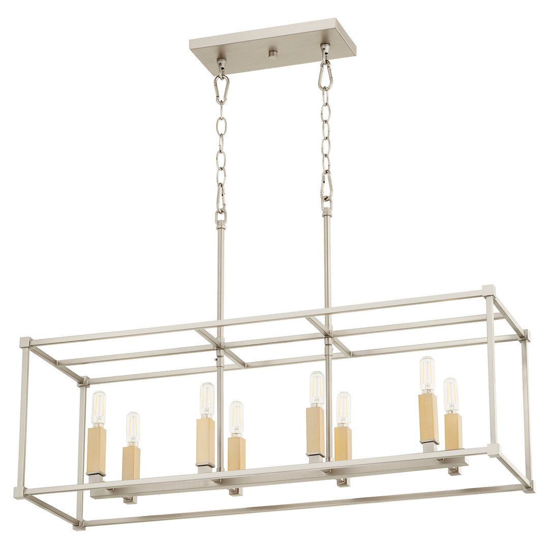 Quorum Olympus 656-8-65 Pendant Light - Satin Nickel
