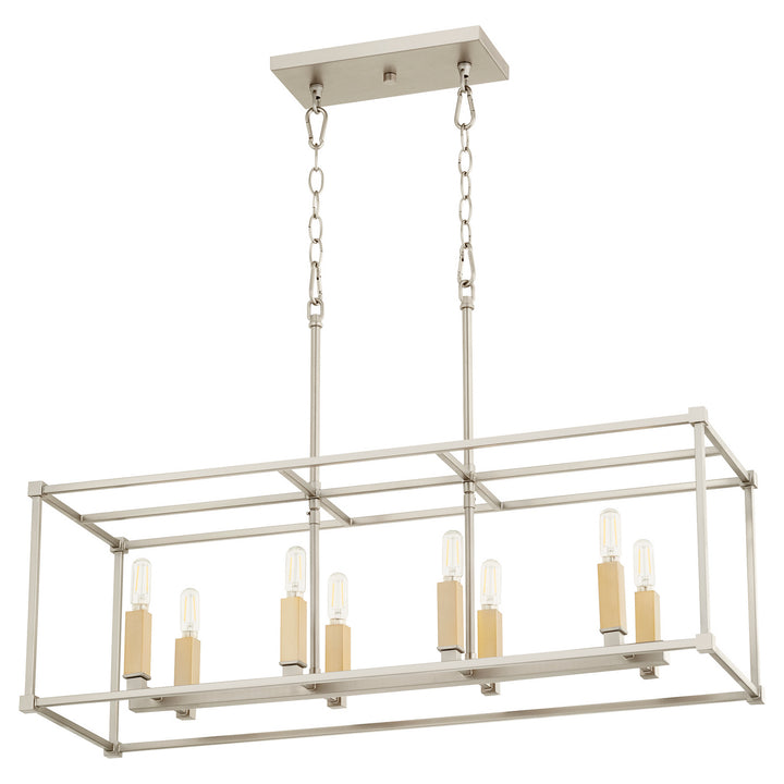 Quorum Olympus 656-8-65 Pendant Light - Satin Nickel