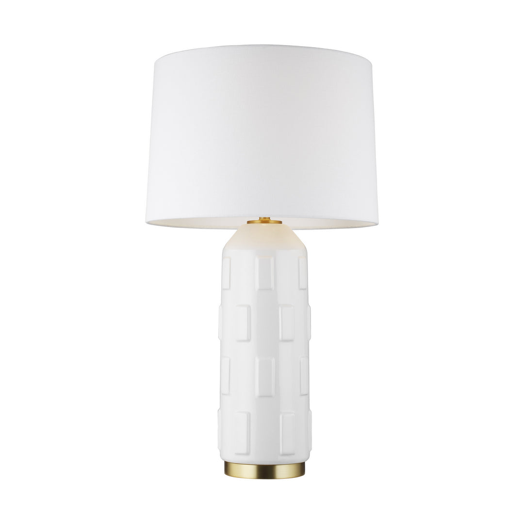 Visual Comfort Studio CT1081ARC1 Morada One Light Table Lamp Lamp White