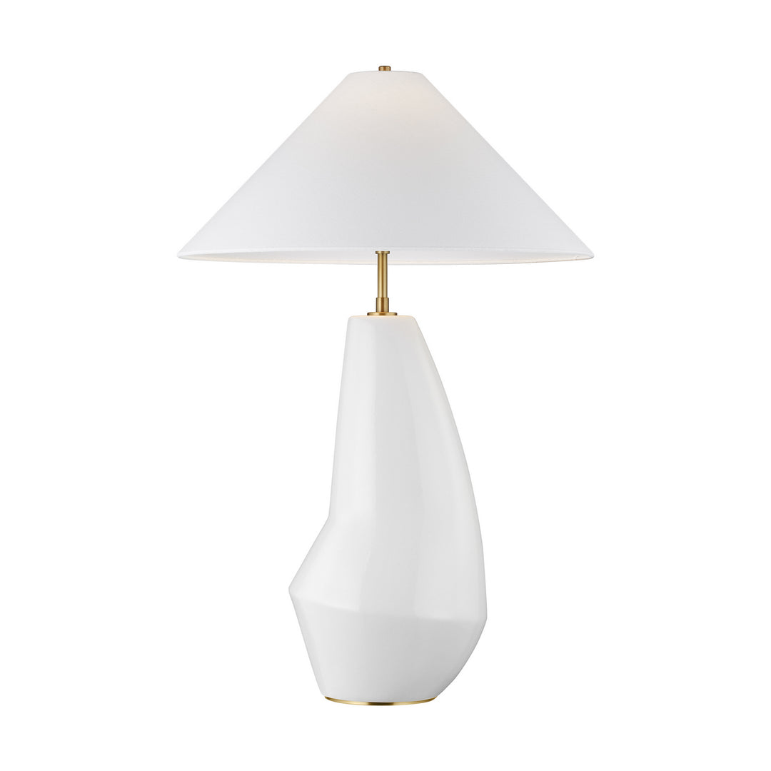Visual Comfort Studio KT1231ARC1 Contour One Light Table Lamp Lamp White