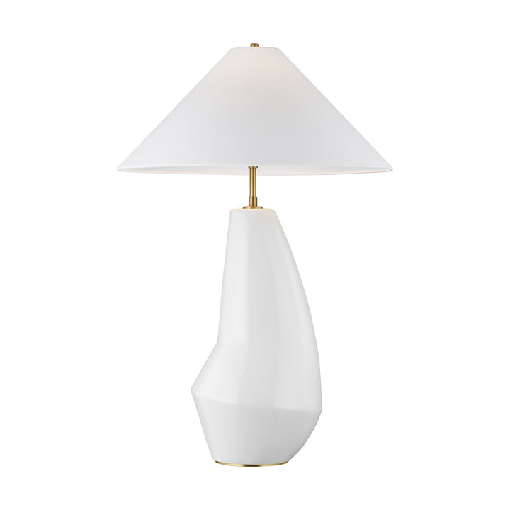 Visual Comfort Studio KT1231ARC1 Contour One Light Table Lamp Lamp White