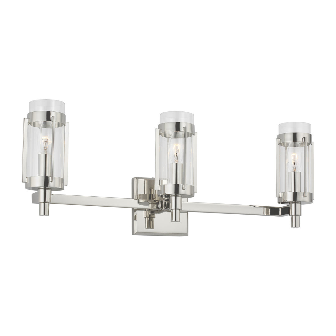 Visual Comfort Studio Flynn LV1023PN Bath Vanity Light 24 in. wide - Polished Nickel
