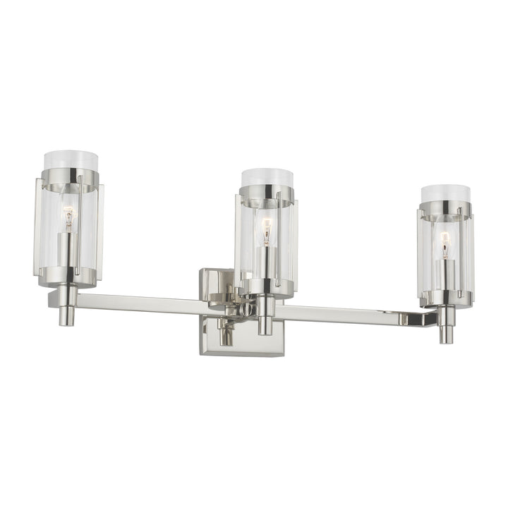 Visual Comfort Studio Flynn LV1023PN Bath Vanity Light 24 in. wide - Polished Nickel