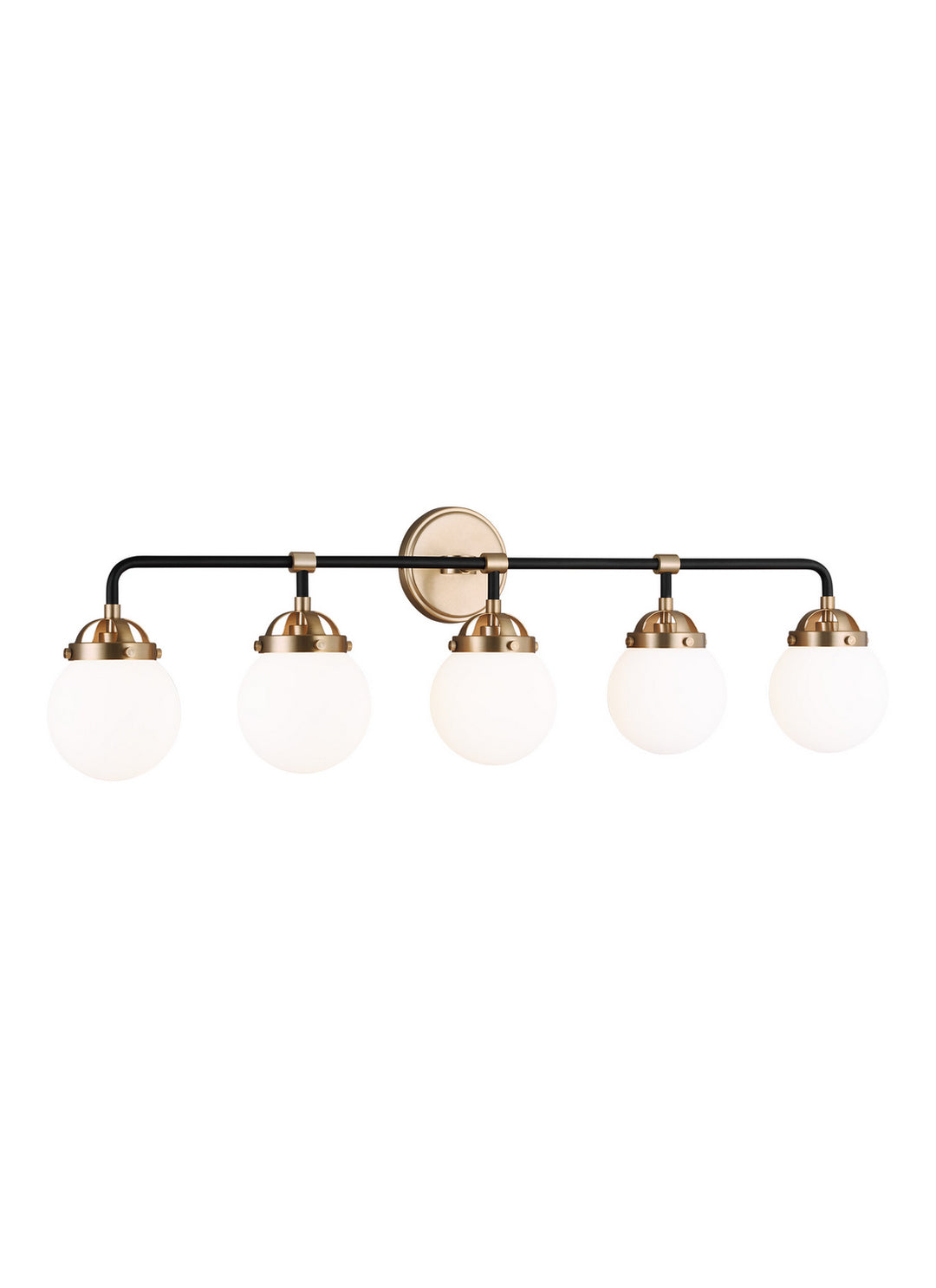 Visual Comfort Studio Cafe 4487905-848 Bath Vanity Light 39 in. wide - Satin Brass