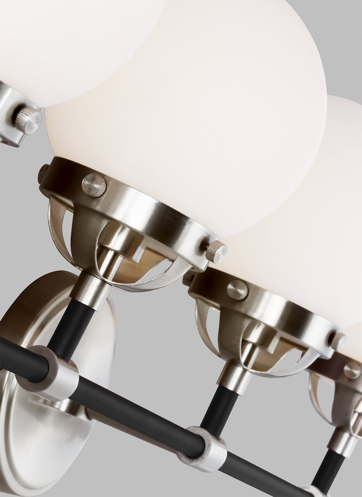 Visual Comfort Studio Cafe 4487905-962 Bath Vanity Light 39 in. wide - Brushed Nickel