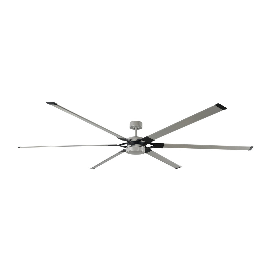 Visual Comfort Fan Loft 96 6LFR96PBSD Ceiling Fan - Painted Brushed Steel, Painted Brushed Steel/Painted Brushed Steel/