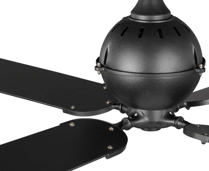 Progress Royer P250010-080 Ceiling Fan - Forged Black, Distressed Ebony, Matte Black/