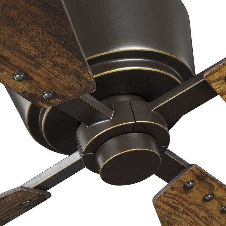 Progress Chapin P250022-108 Ceiling Fan - Oil Rubbed Bronze, Distressed Walnut/