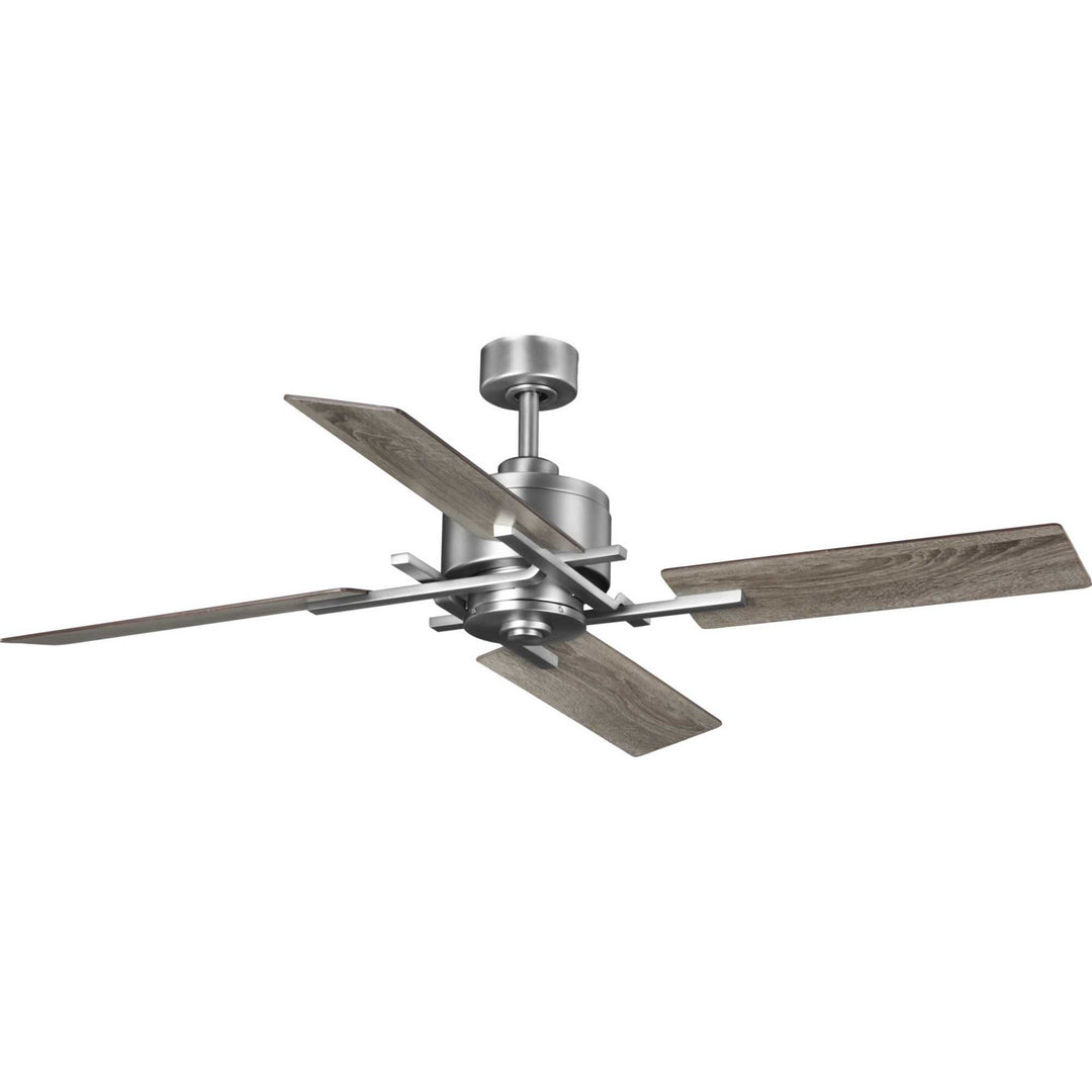 Progress Bedwin P250024-081 Ceiling Fan - Antique Nickel, Classic Walnut/