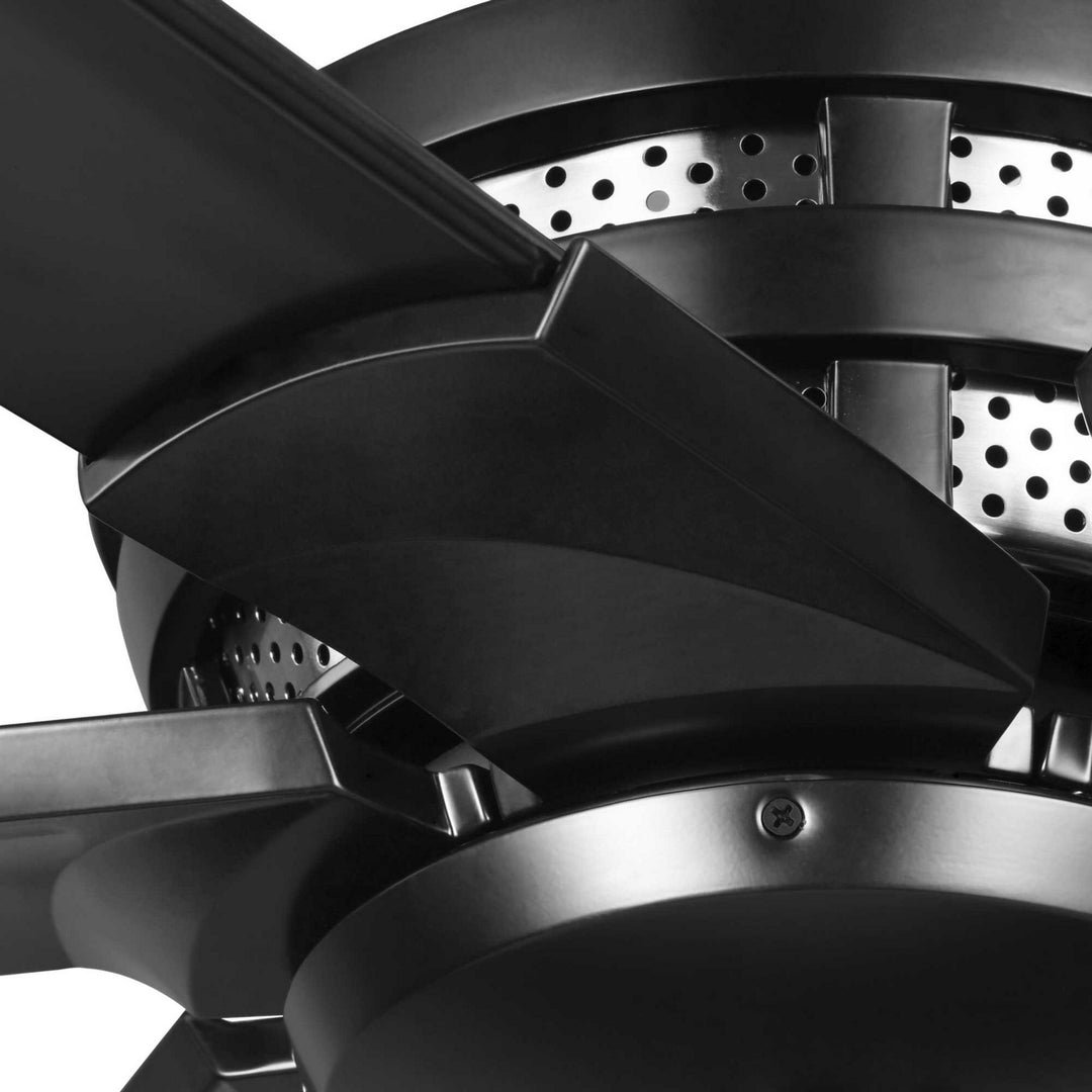 Progress Huff P250030-031 Ceiling Fan - Black, Matte Black/