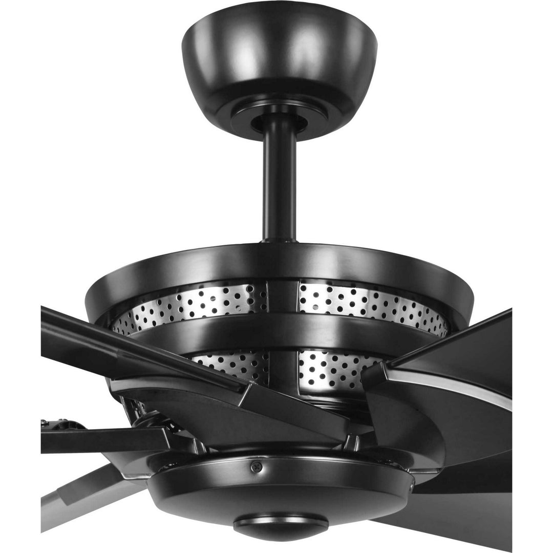 Progress Huff P250030-031 Ceiling Fan - Black, Matte Black/