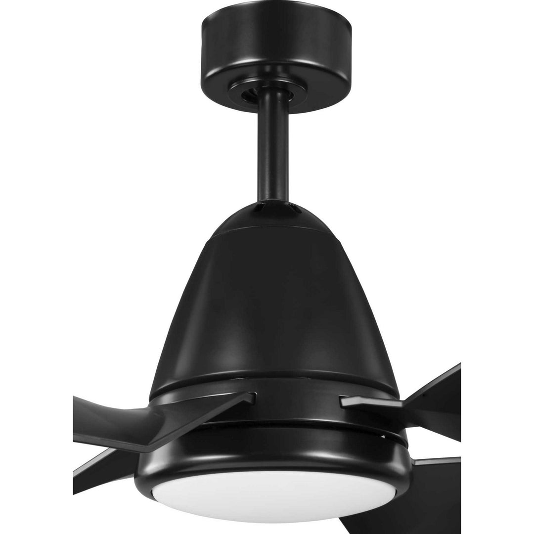 Progress Holland P250032-031-30 Ceiling Fan - Black, Matte Black/