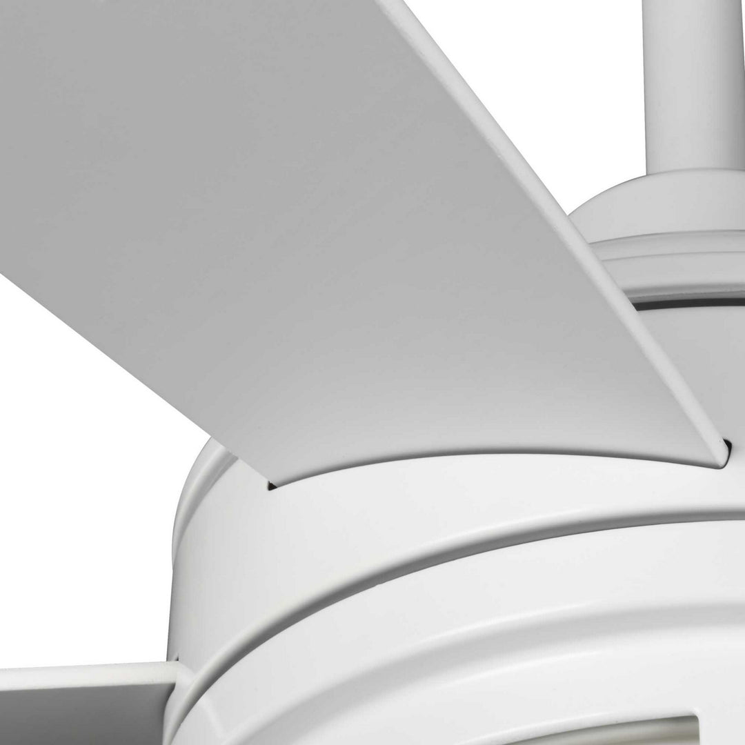 Progress Albin P250036-028-30 Ceiling Fan - Satin White, Matte White/