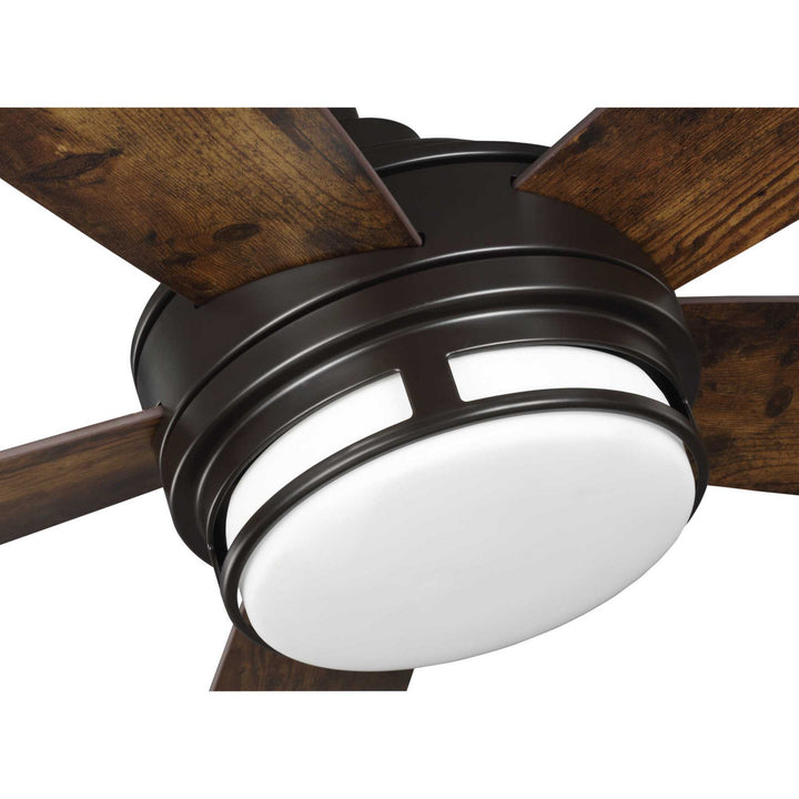 Progress Albin P250036-129-30 Ceiling Fan - Architectural Bronze, Distressed Walnut/