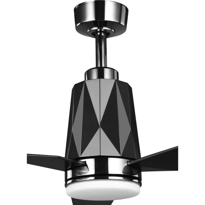 Progress Bixby P250038-231-30 Ceiling Fan - Black Chrome, Black Metallic/