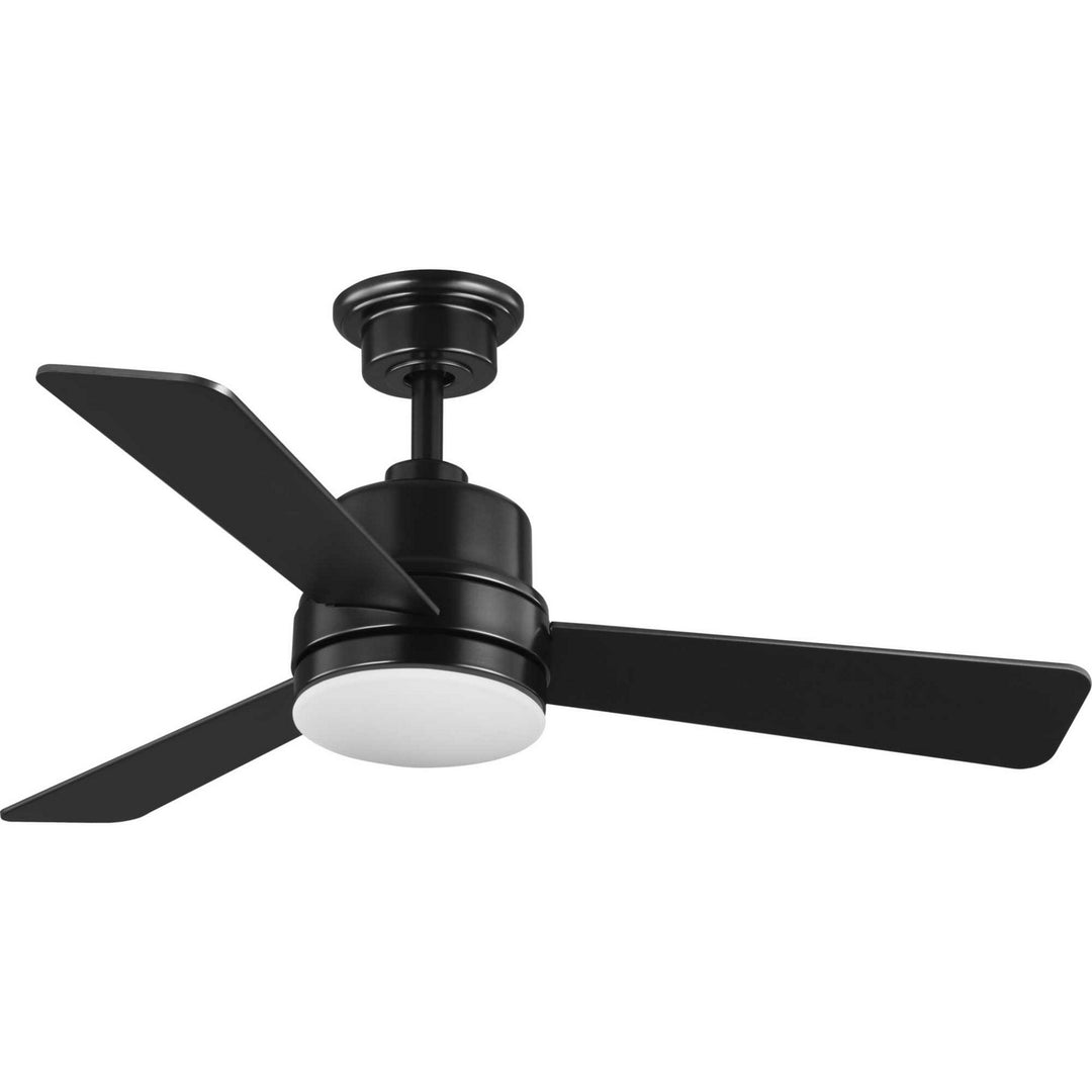 Progress Trevina Ii P2555-3130K Ceiling Fan - Black, Matte Black/