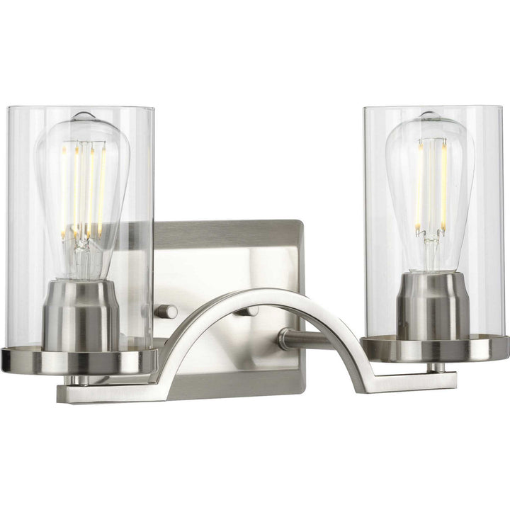 Progress Lassiter P300257-009 Bath Vanity Light 16 in. wide - Brushed Nickel