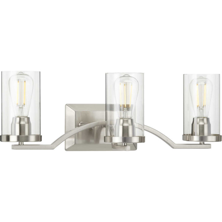 Progress Lassiter P300258-009 Bath Vanity Light 24 in. wide - Brushed Nickel