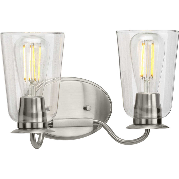 Progress Durrell P300262-009 Bath Vanity Light 14 in. wide - Brushed Nickel