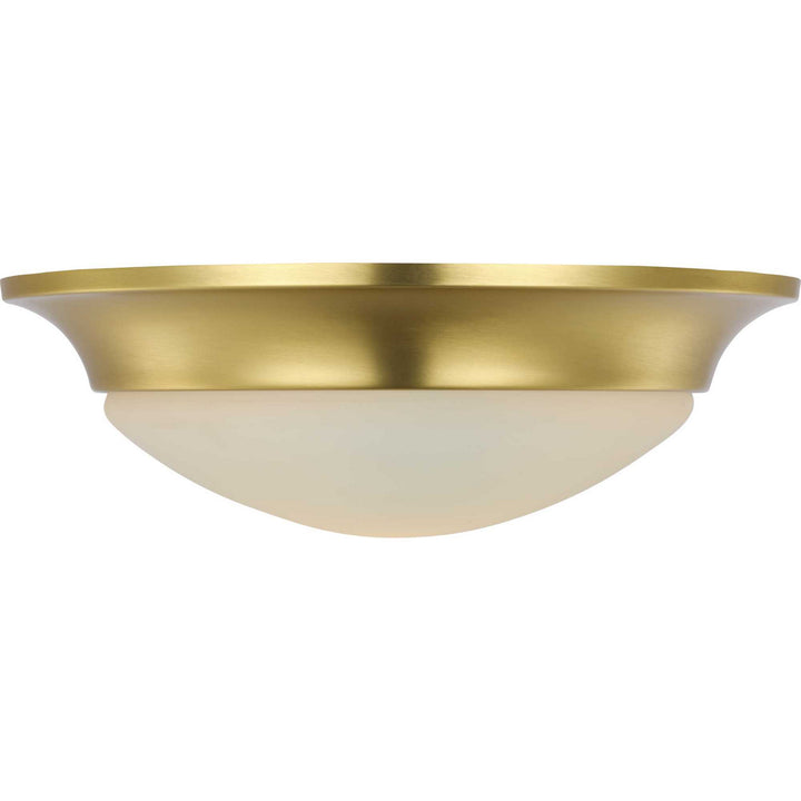 Progress Etched Opal Dome P350146-012 Ceiling Light - Satin Brass