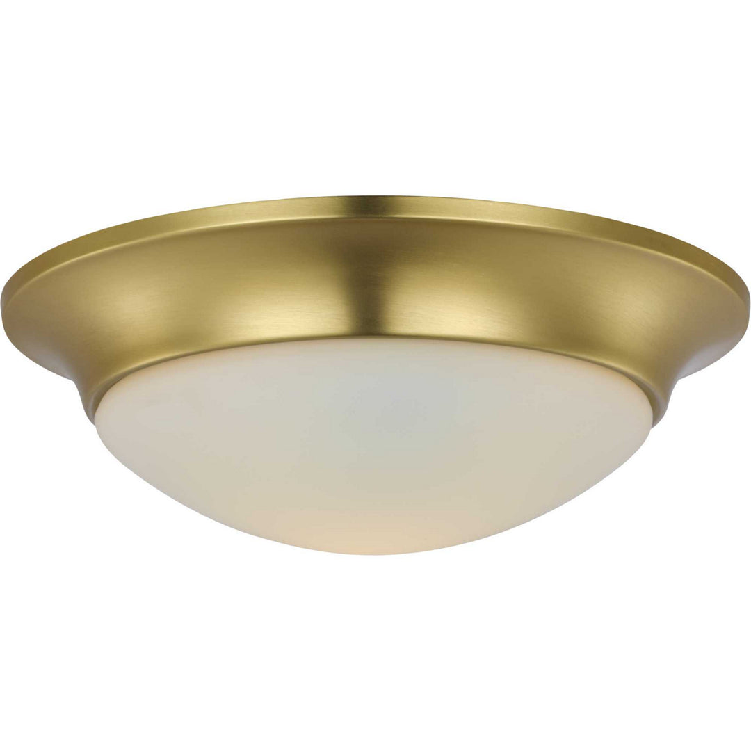 Progress Etched Opal Dome P350146-012 Ceiling Light - Satin Brass