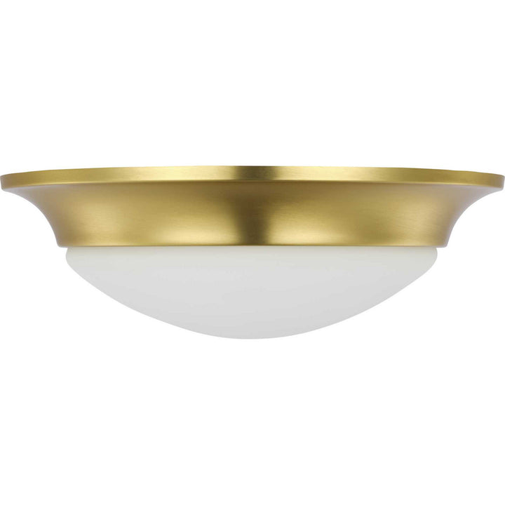 Progress Etched Opal Dome P350146-012 Ceiling Light - Satin Brass