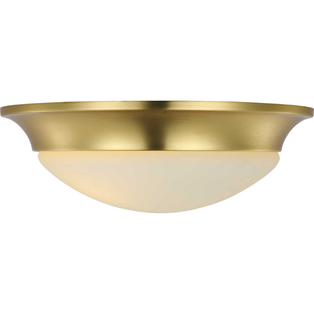 Progress Etched Opal Dome P350147-012 Ceiling Light - Satin Brass