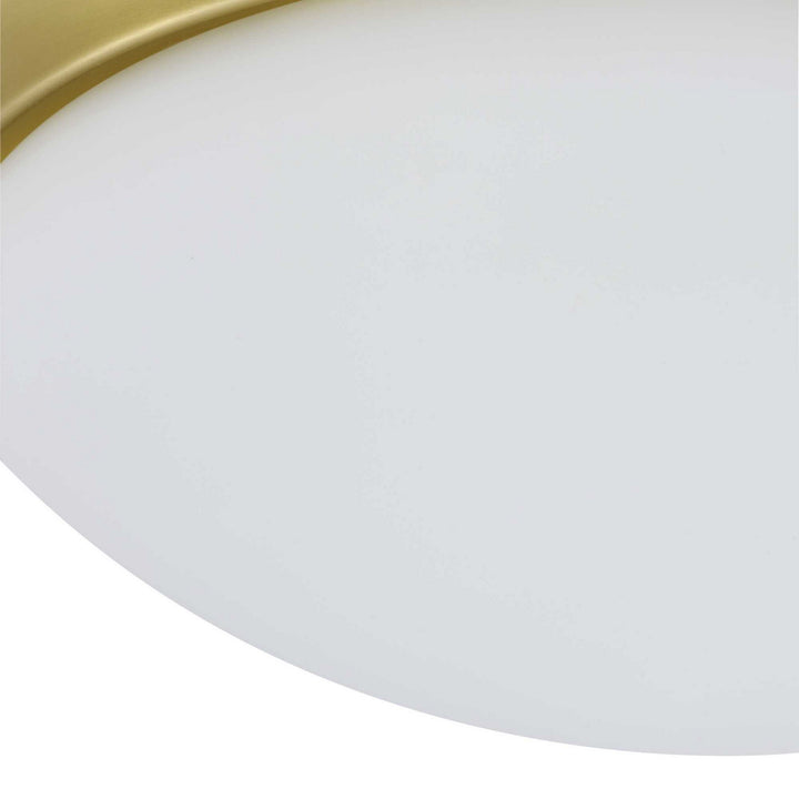 Progress Etched Opal Dome P350147-012 Ceiling Light - Satin Brass